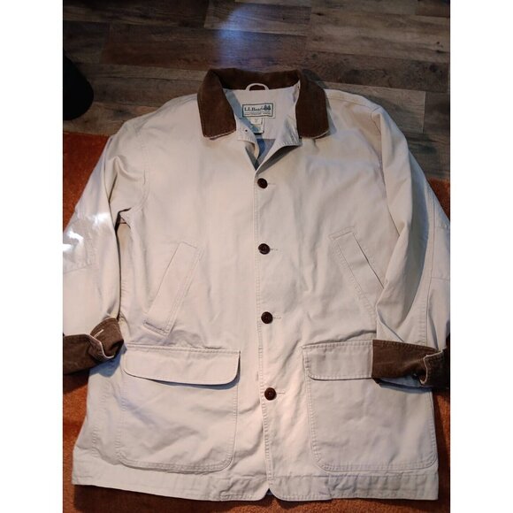 Vtg LL Bean Mens Original Field Jacket Chore Barn Coat Cotton Lined XL Utility - Picture 1 of 8